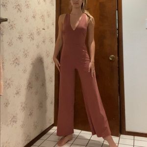 pink jumpsuit